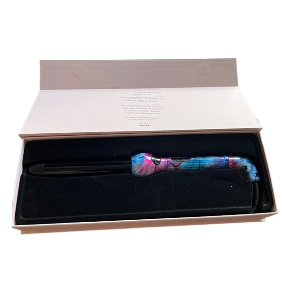 EVA NYC Hair 1" Curling Iron & Glove New Hair Style Beauty Professional Ceramic - Picture 3 of 7